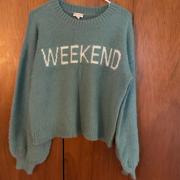 Mint “eyelash” WEEKEND sweater - Picture 4 of 4
